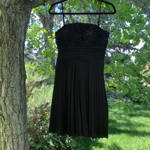 Morgan & CO strapless black dress